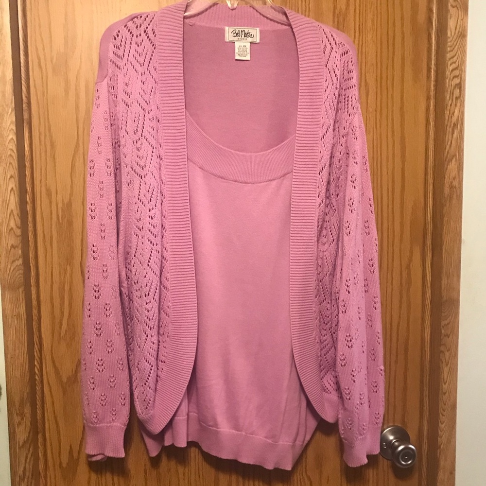 Sweater with attached shell